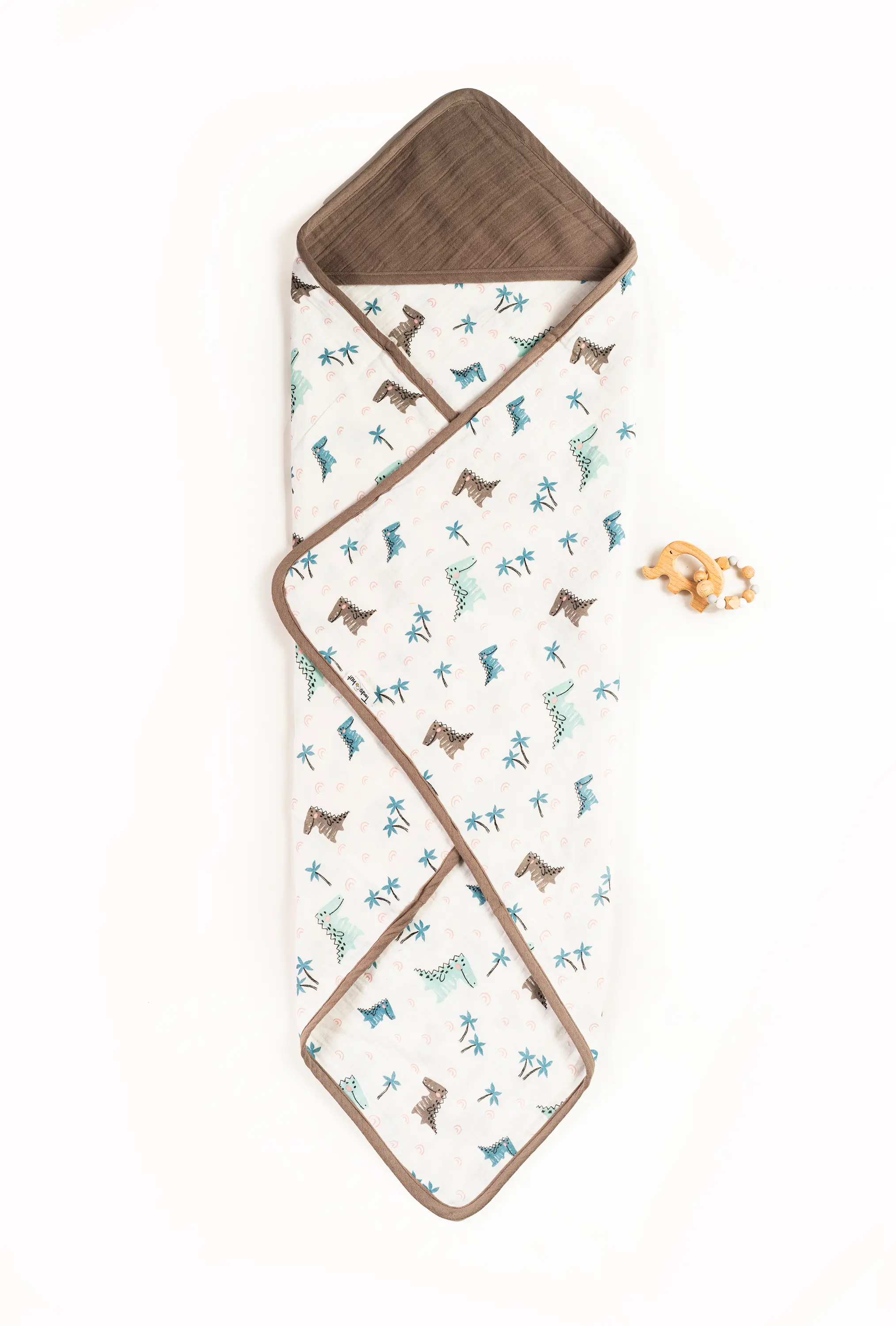 Crinkled Muslin Ultra-Soft Breathable Hooded Towel