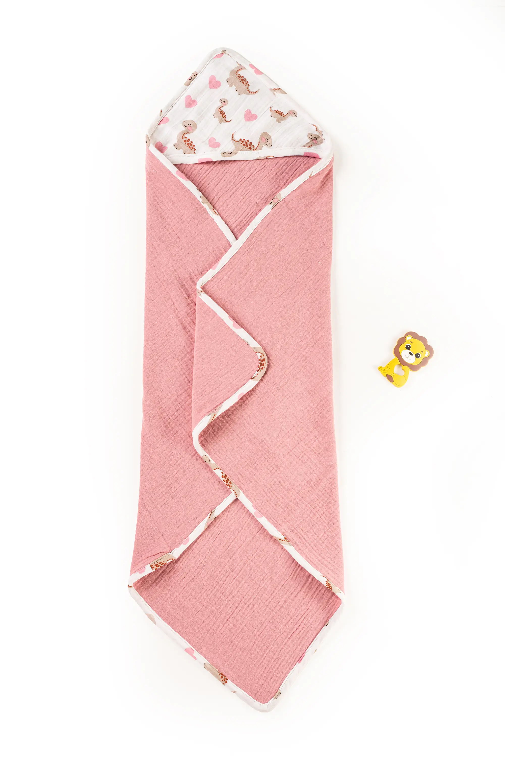 Crinkled Muslin Ultra-Soft Breathable Hooded Towel