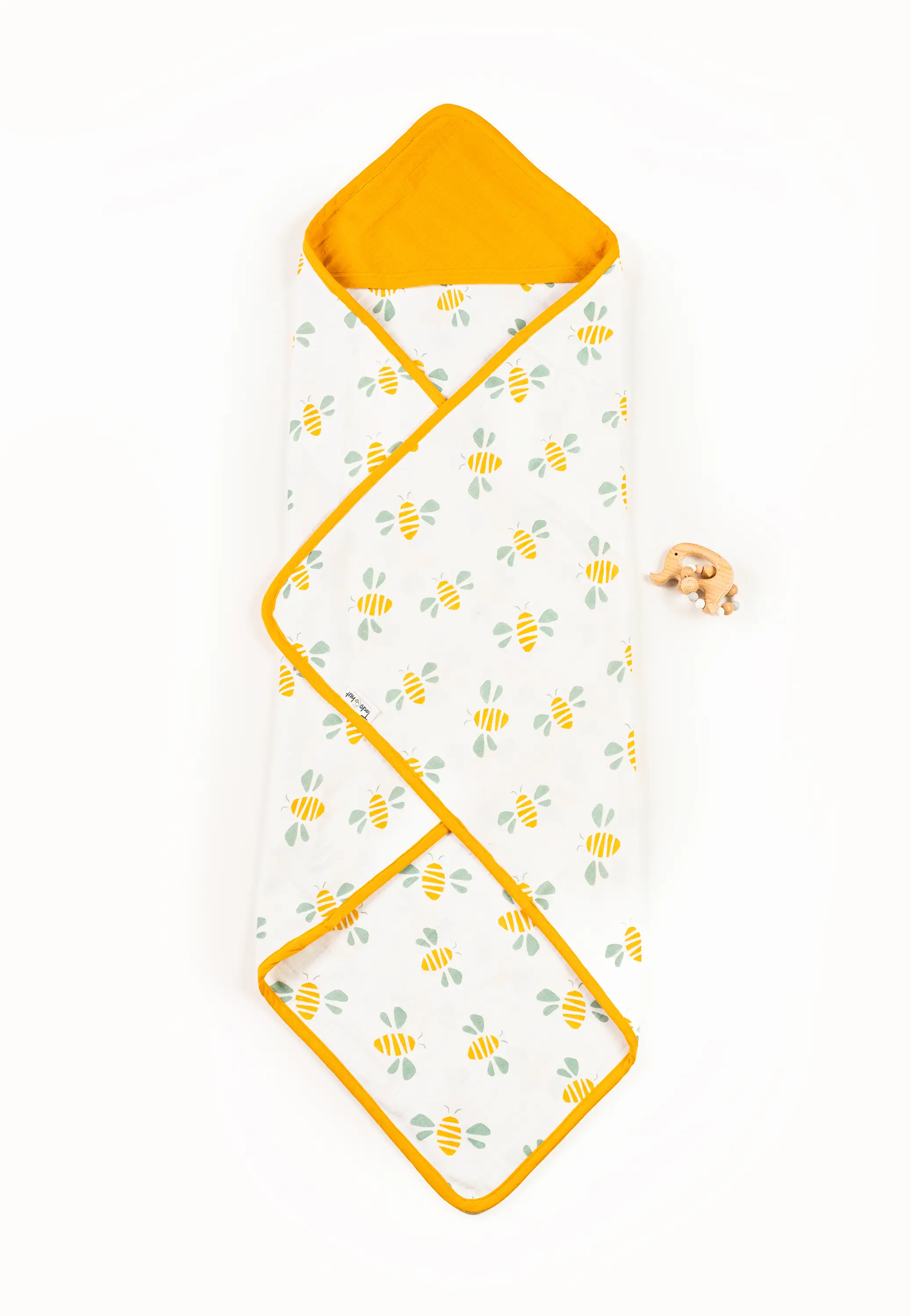 Crinkled Muslin Ultra-Soft Breathable Hooded Towel