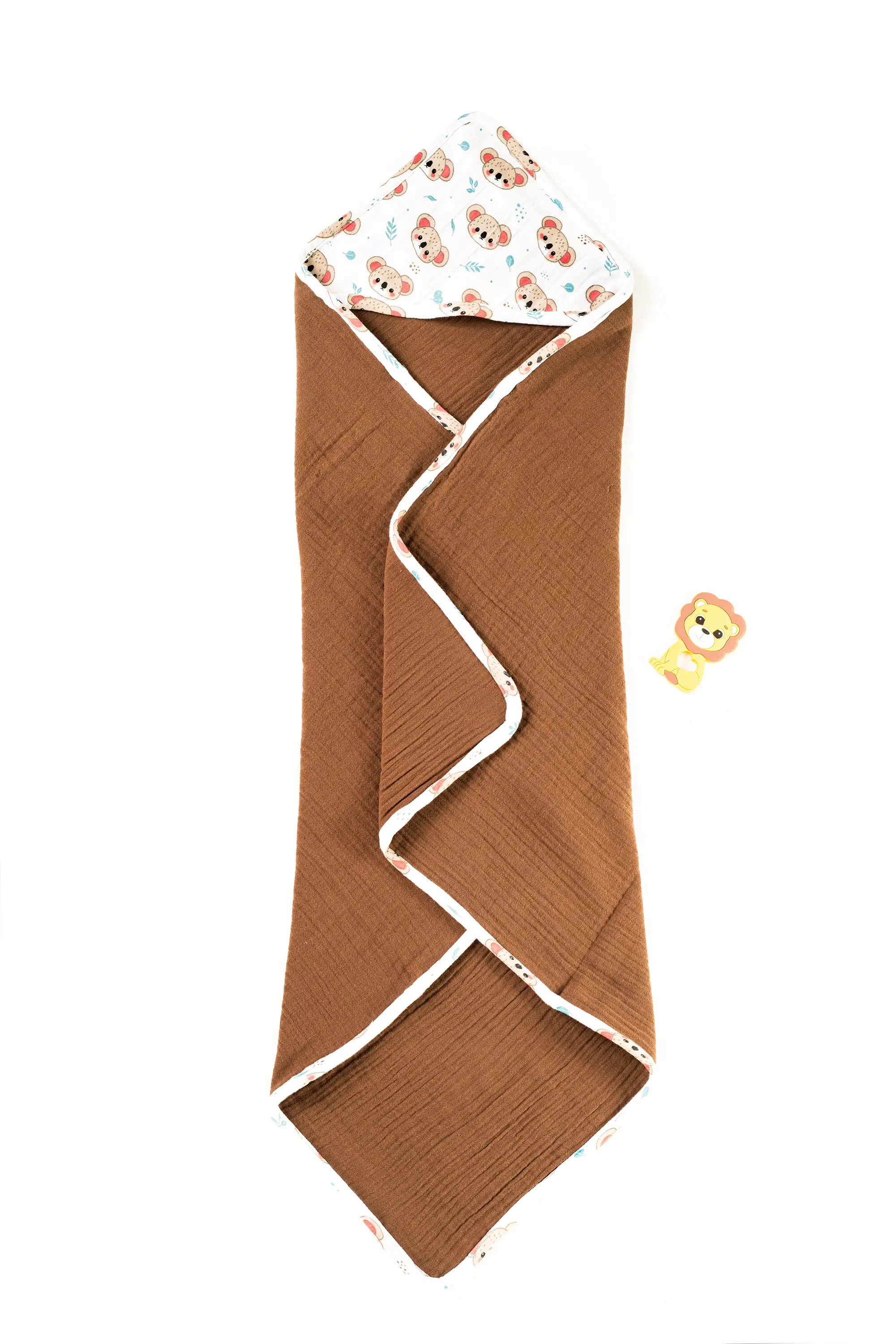 Crinkled Muslin Ultra-Soft Breathable Hooded Towel