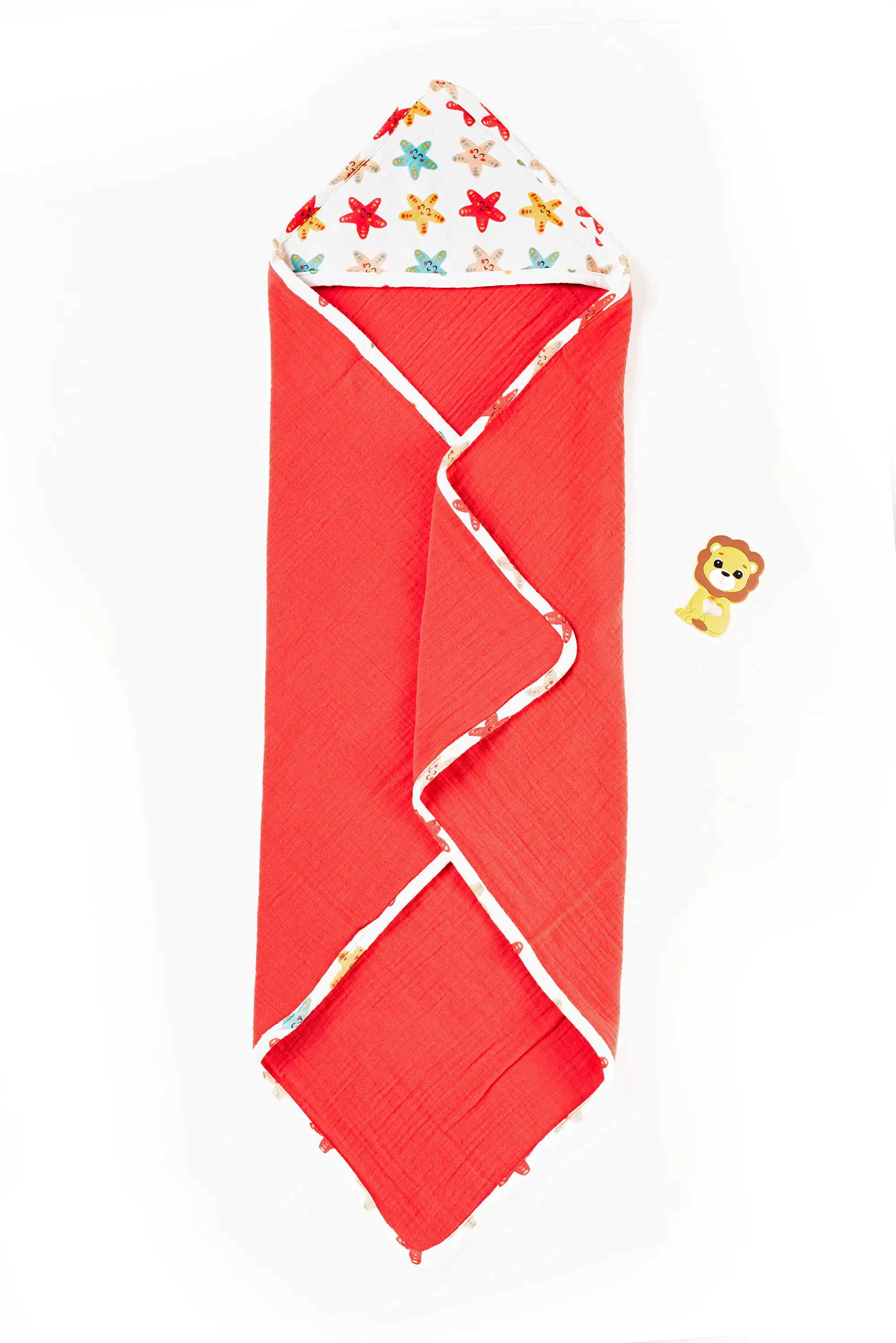 Crinkled Muslin Ultra-Soft Breathable Hooded Towel