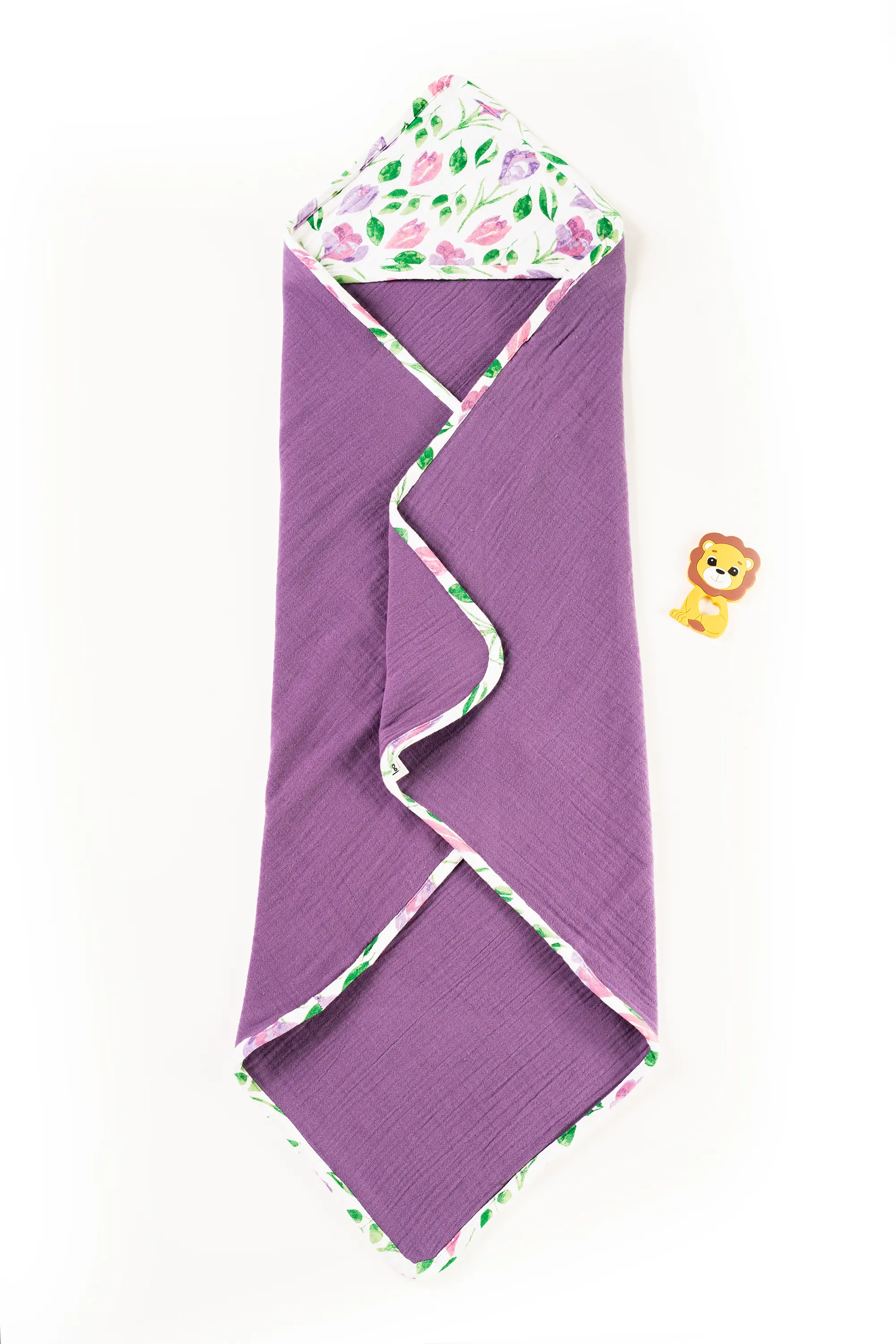 Crinkled Muslin Ultra-Soft Breathable Hooded Towel