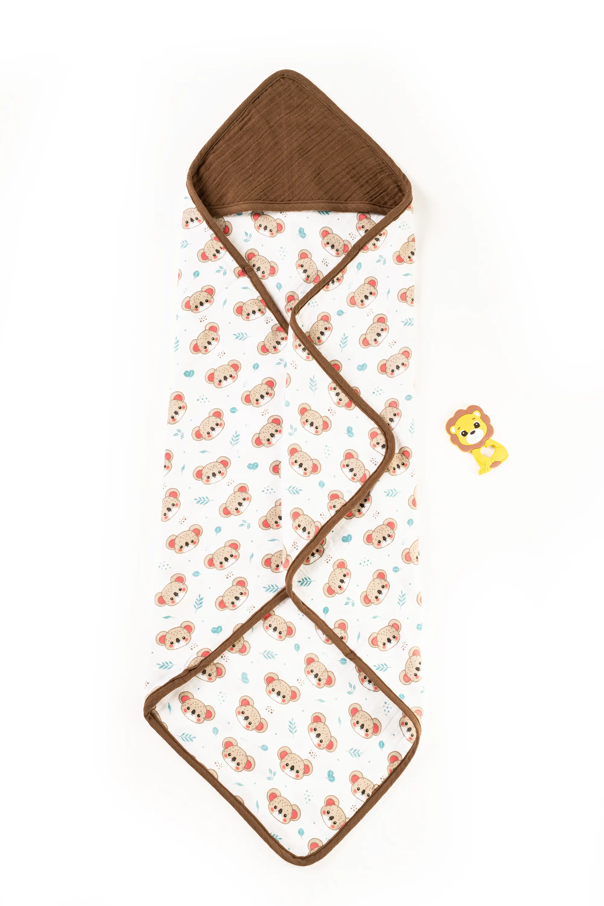 Crinkled Muslin Ultra-Soft Breathable Hooded Towel