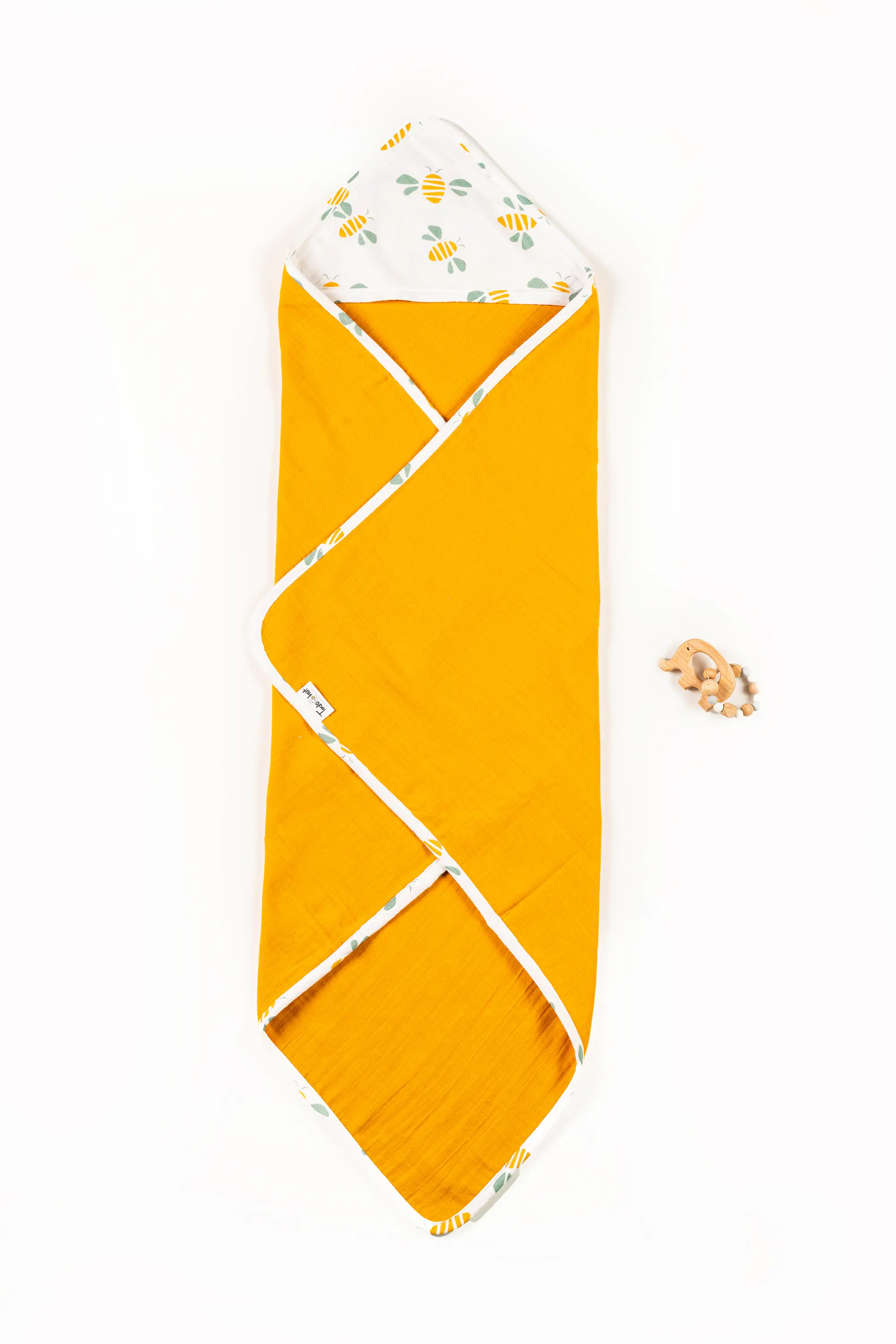 Crinkled Muslin Ultra-Soft Breathable Hooded Towel