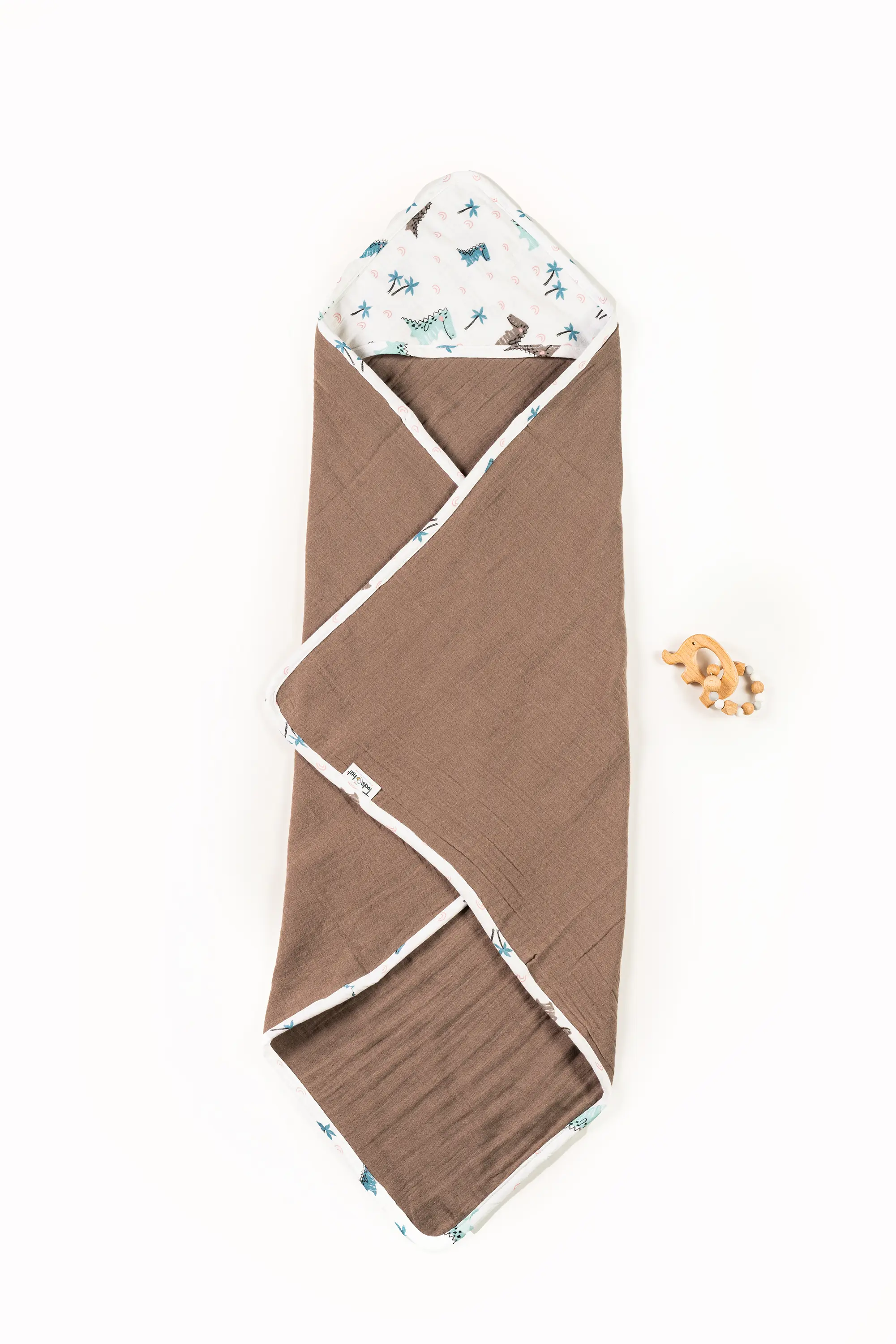 Crinkled Muslin Ultra-Soft Breathable Hooded Towel