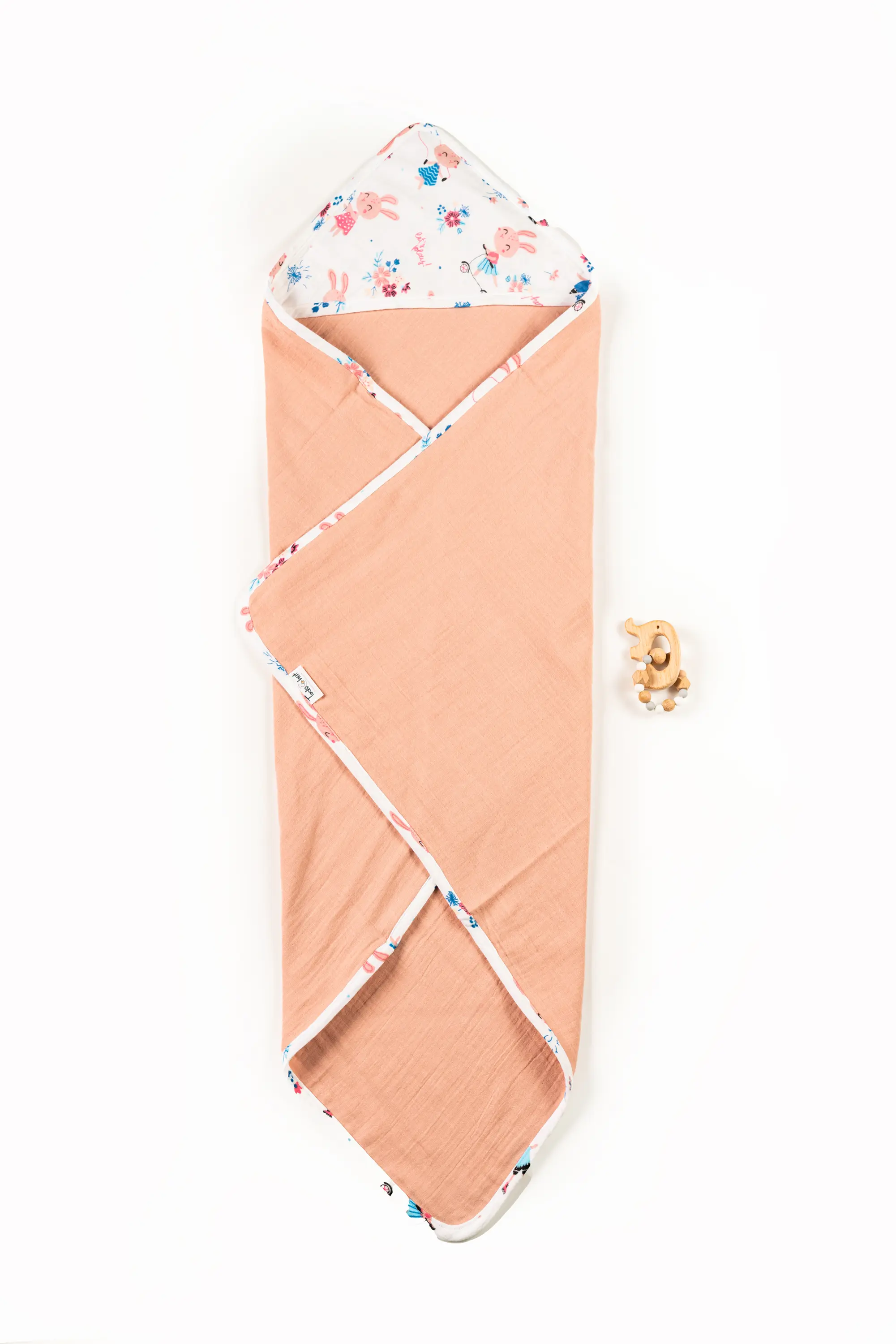 Crinkled Muslin Ultra-Soft Breathable Hooded Towel