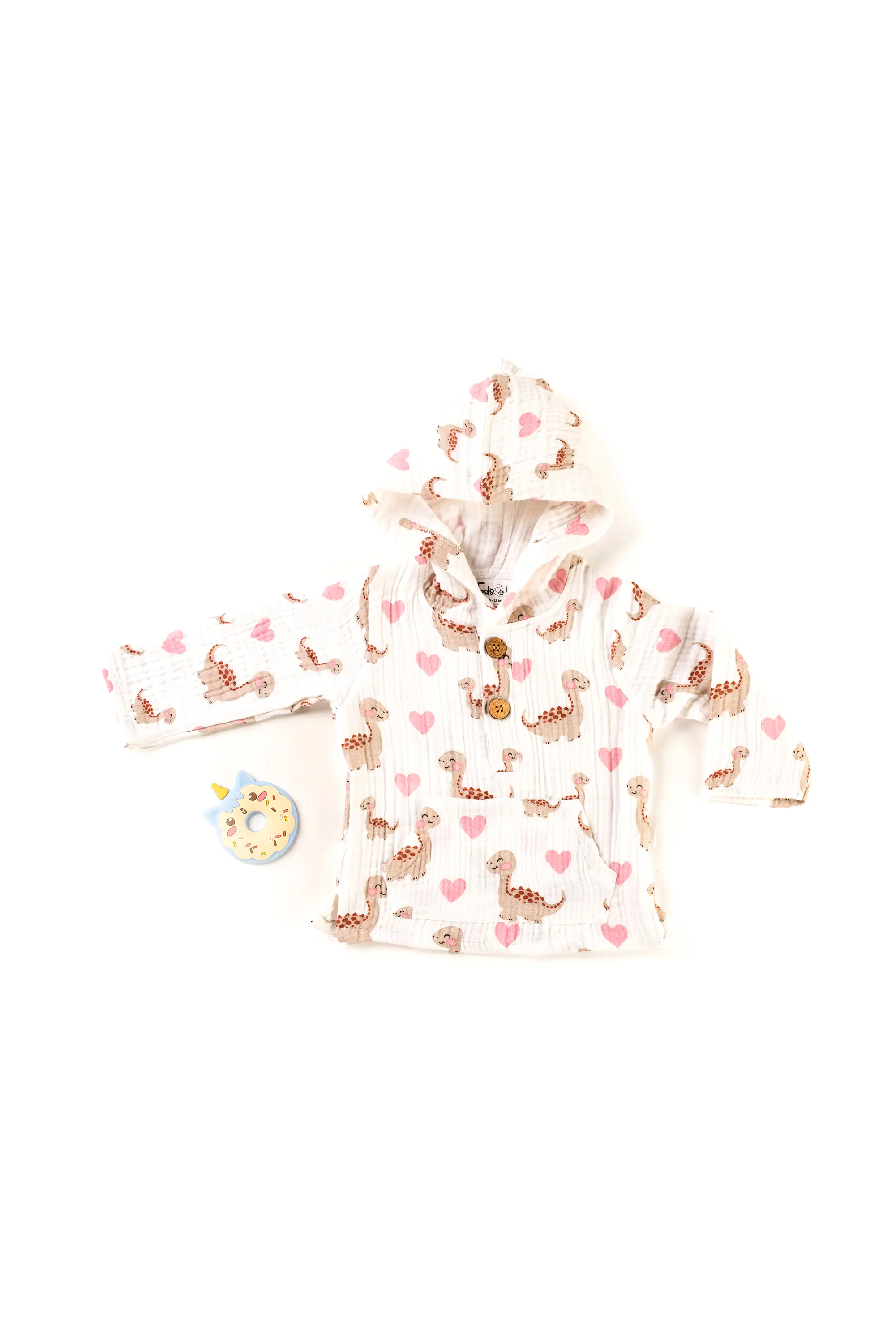4 Layer Crinkled Muslin Full-Sleeve Hoodies