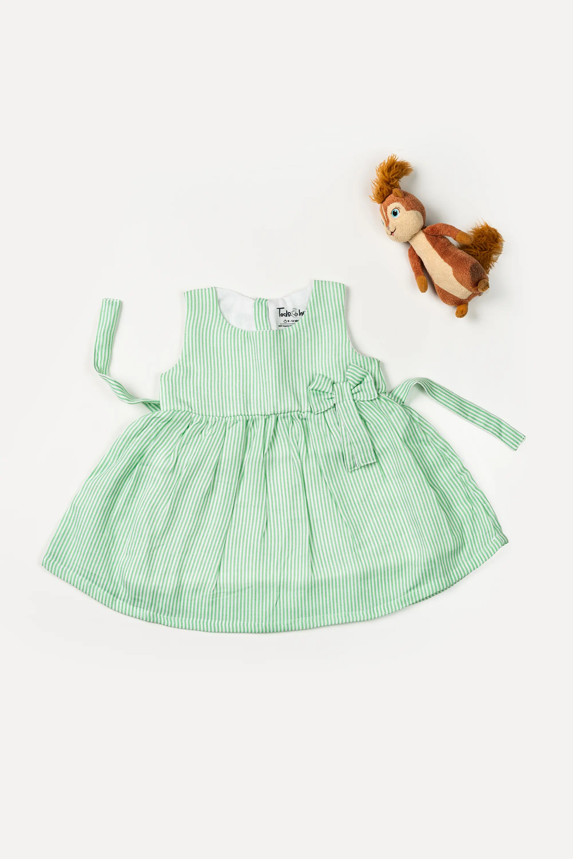 Muslin Frock   Zip Type Stripe