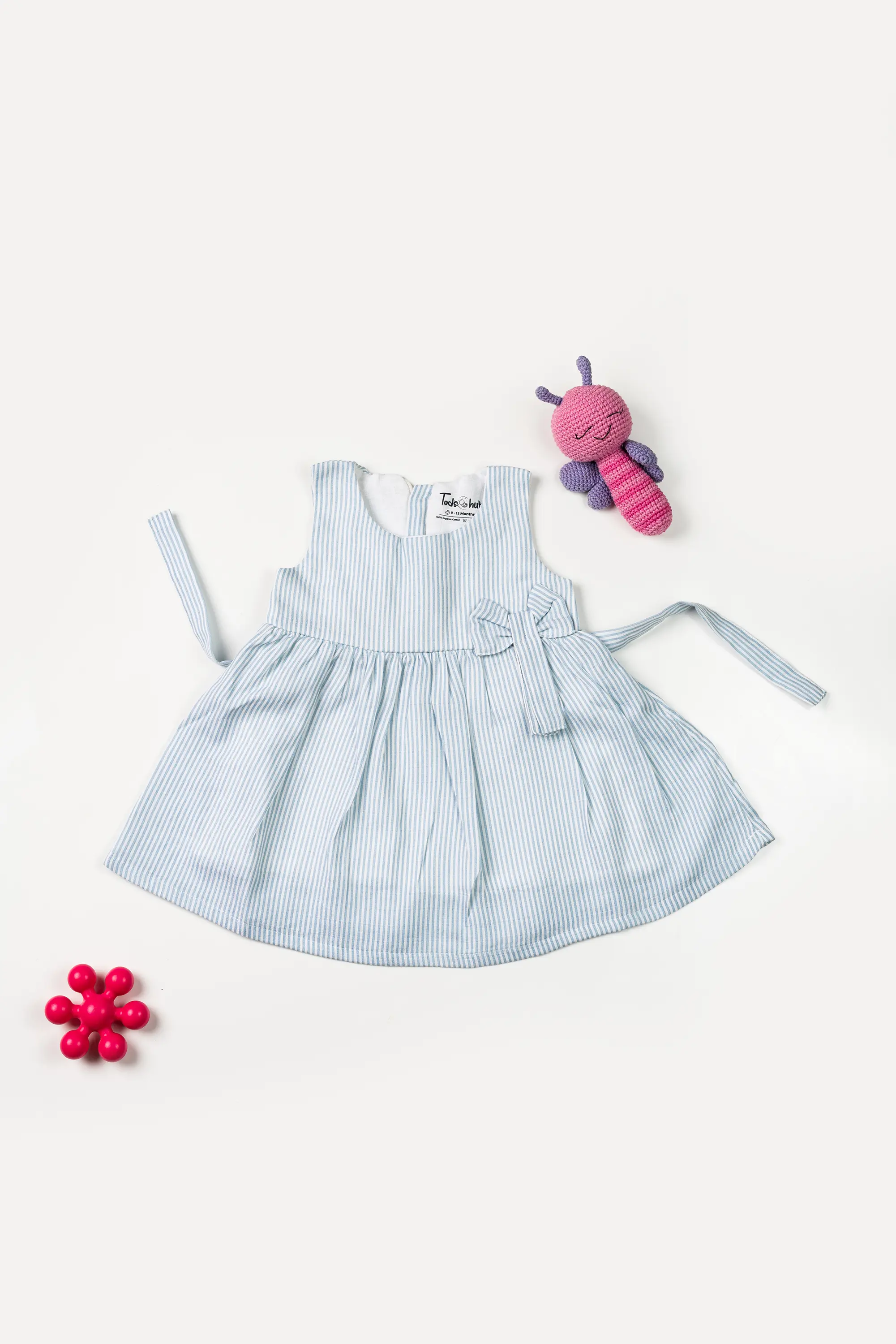 Muslin Frock   Zip Type Stripe