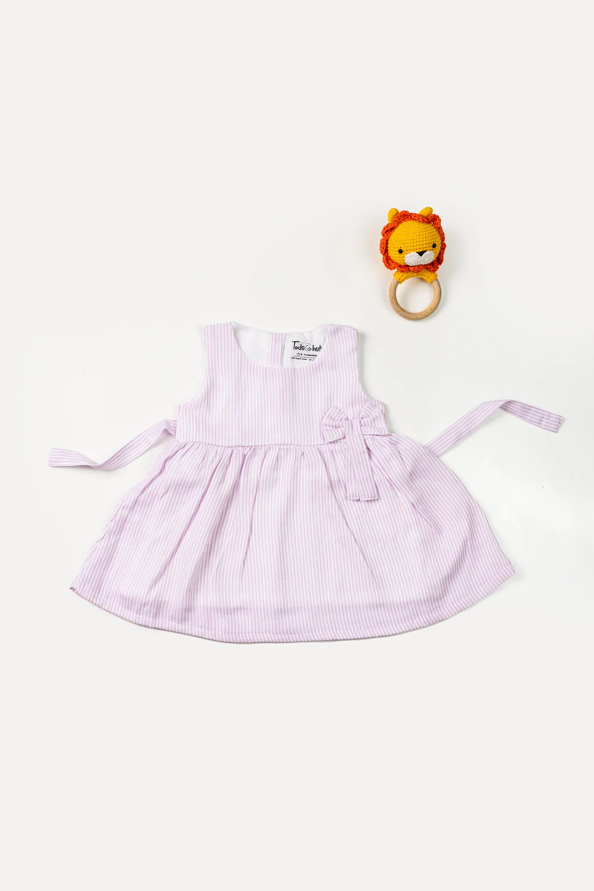 Muslin Frock   Zip Type Stripe