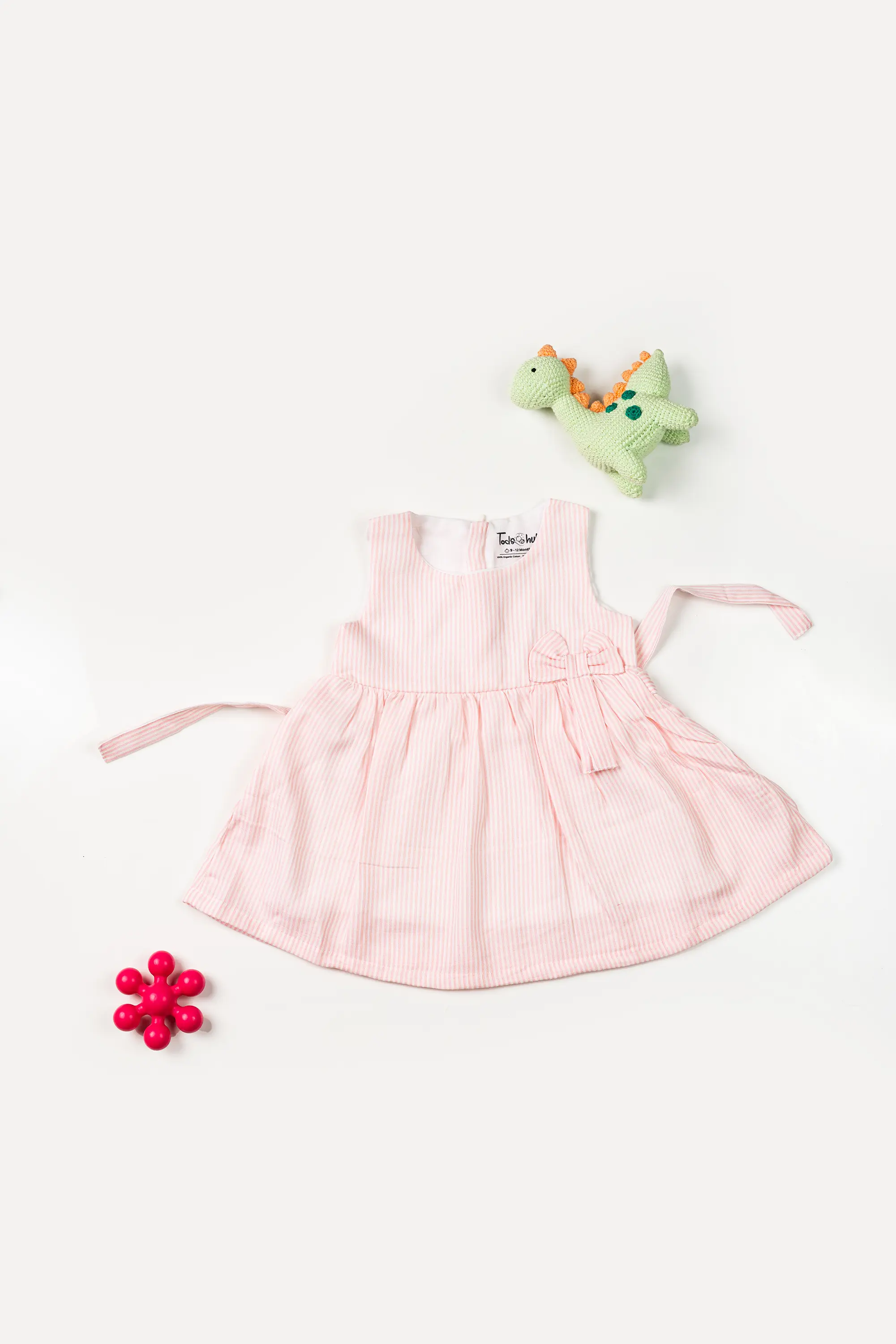 Muslin Frock   Zip Type Stripe
