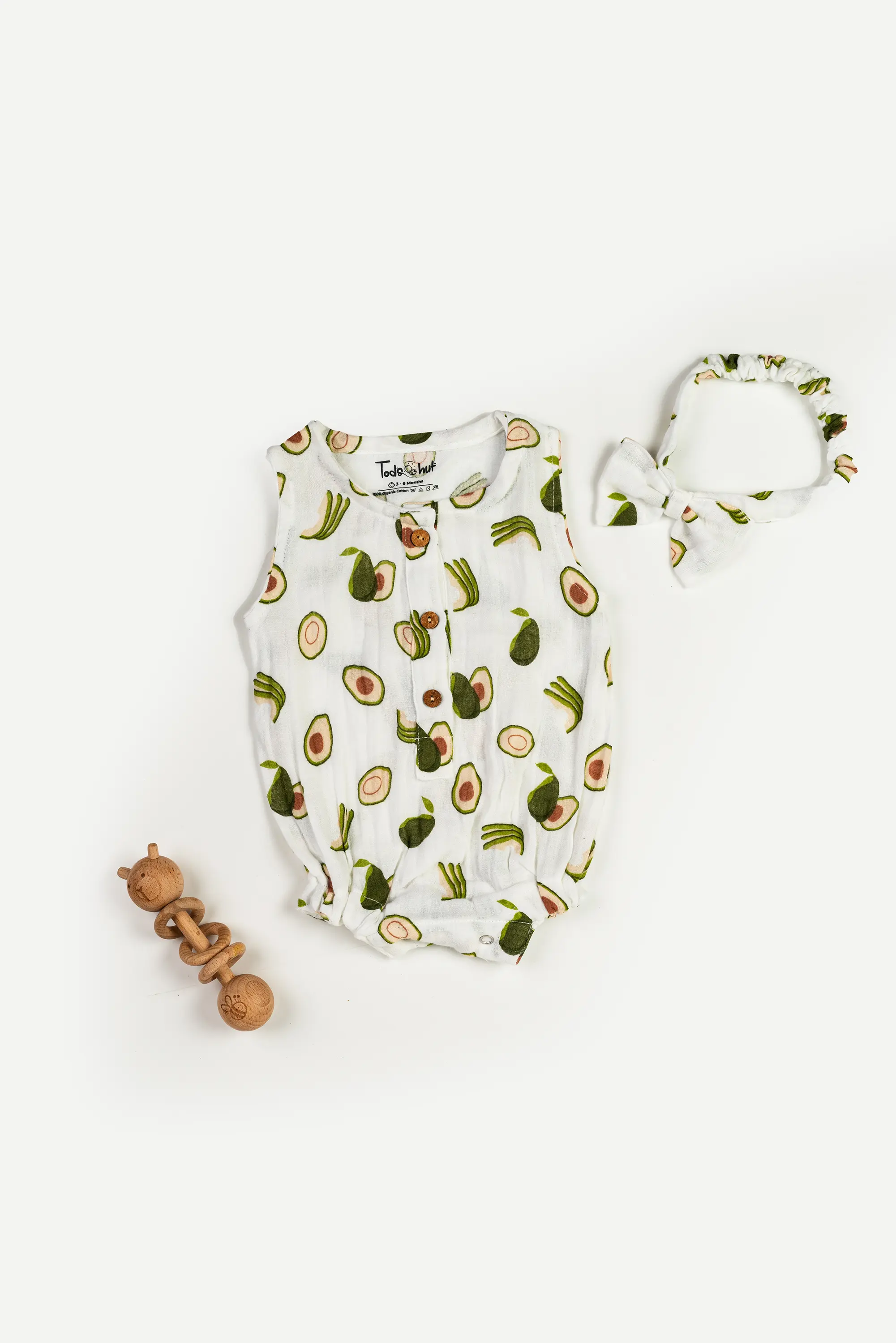 Muslin Onesies with Headband