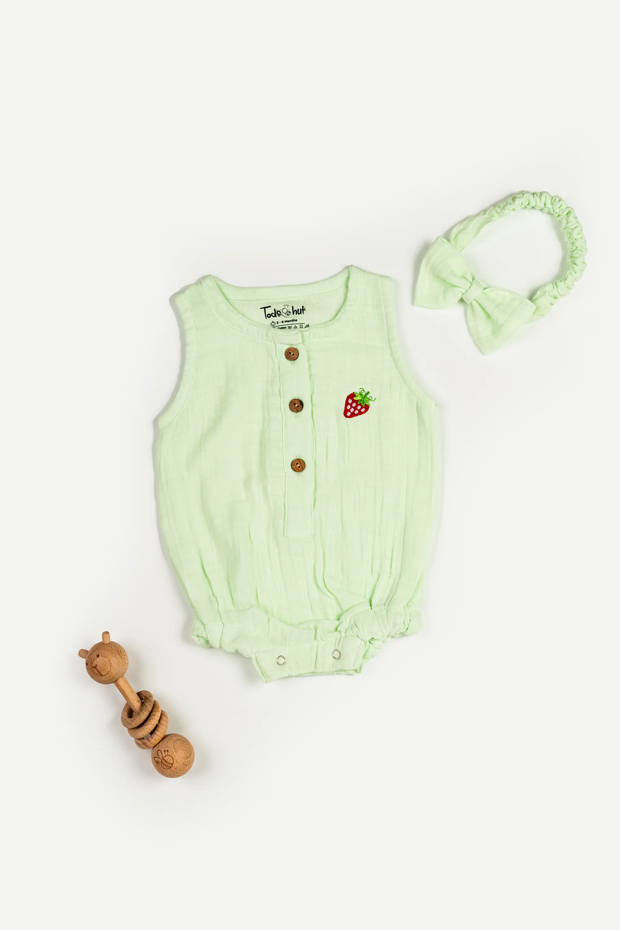Muslin Onesies with Headband