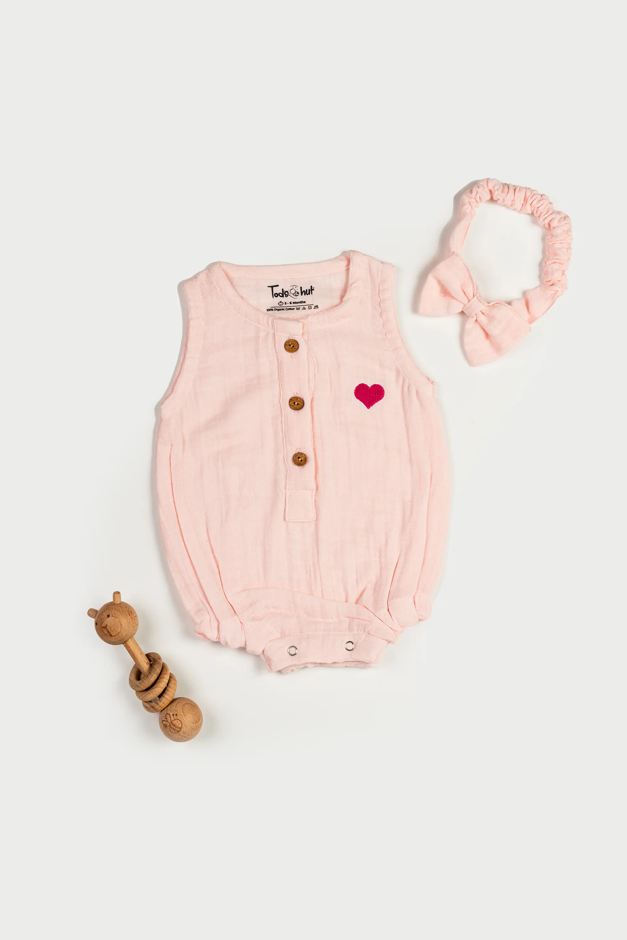 Muslin Onesies with Headband