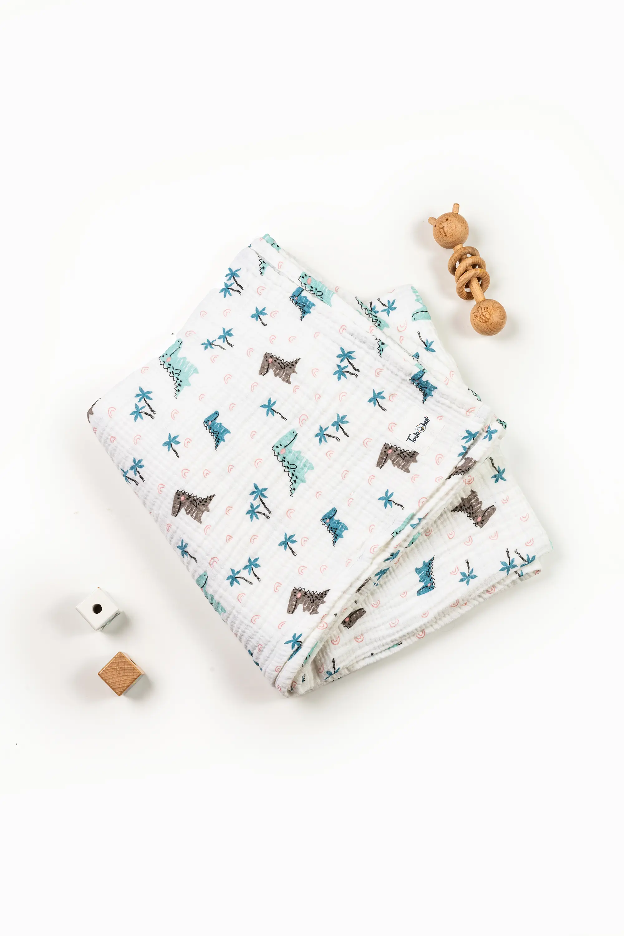 4 Layer Crinkled Muslin Ultra-Soft Breathable Blanket