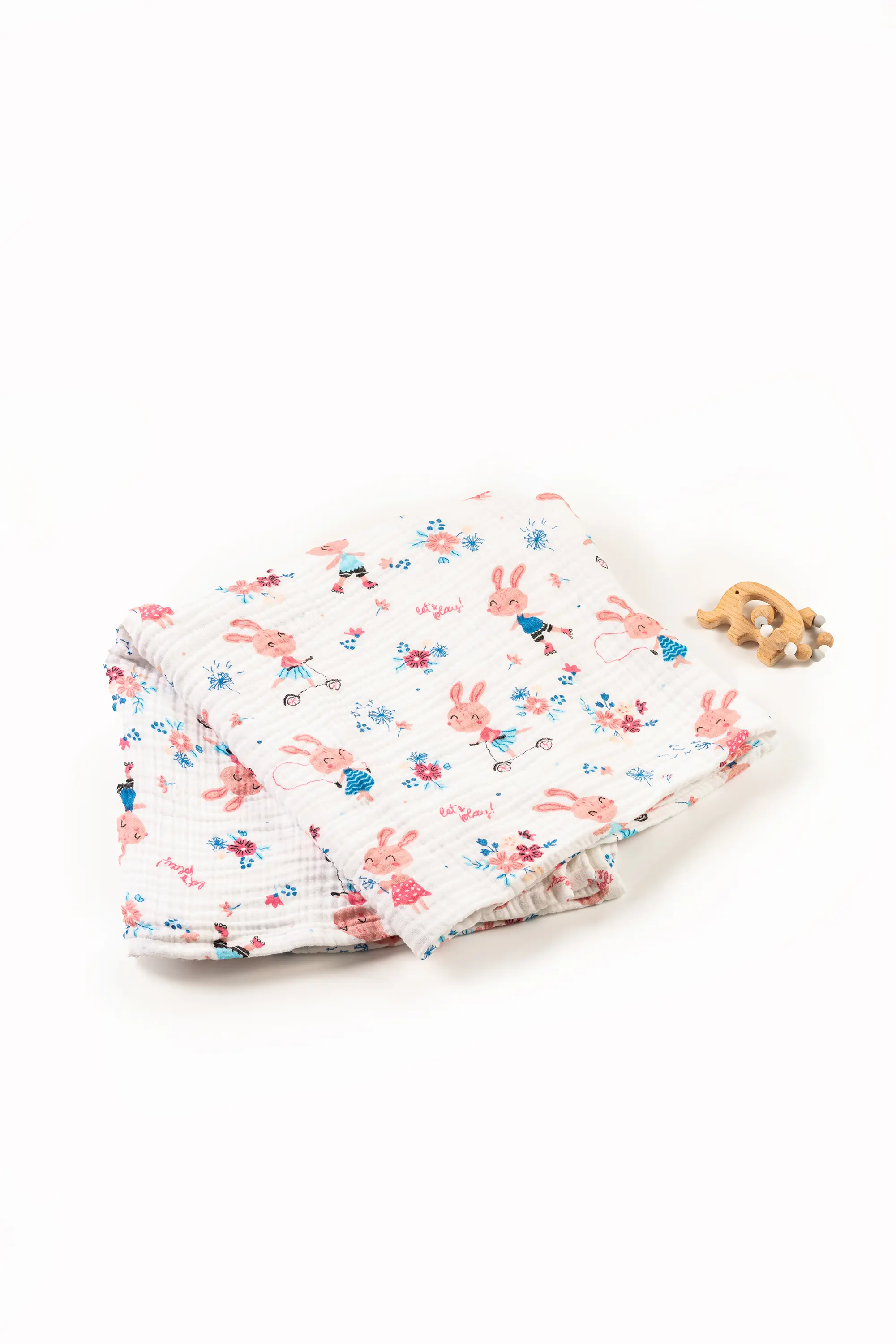 4 Layer Crinkled Muslin Ultra-Soft Breathable Blanket