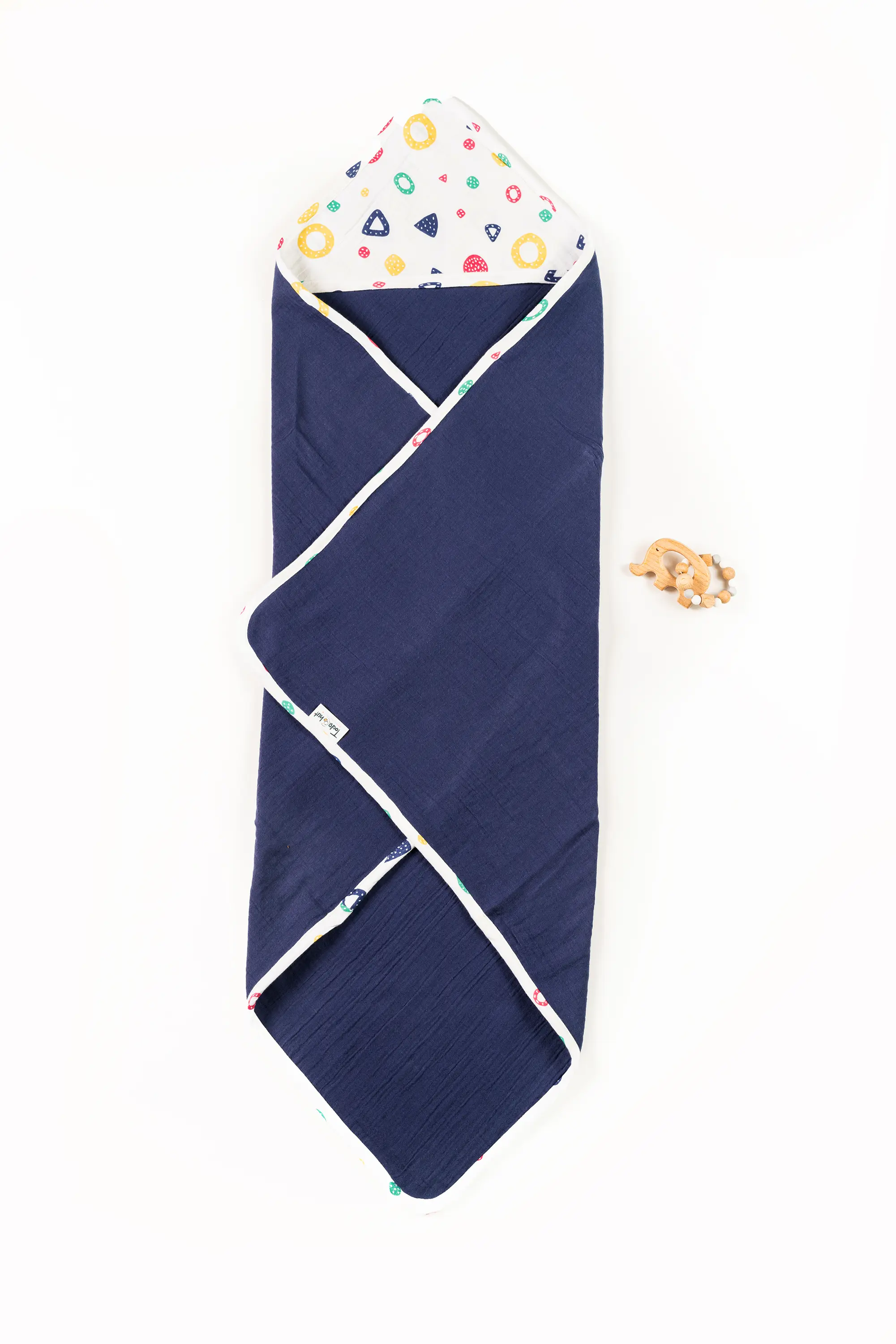 Crinkled Muslin Ultra-Soft Breathable Hooded Towel
