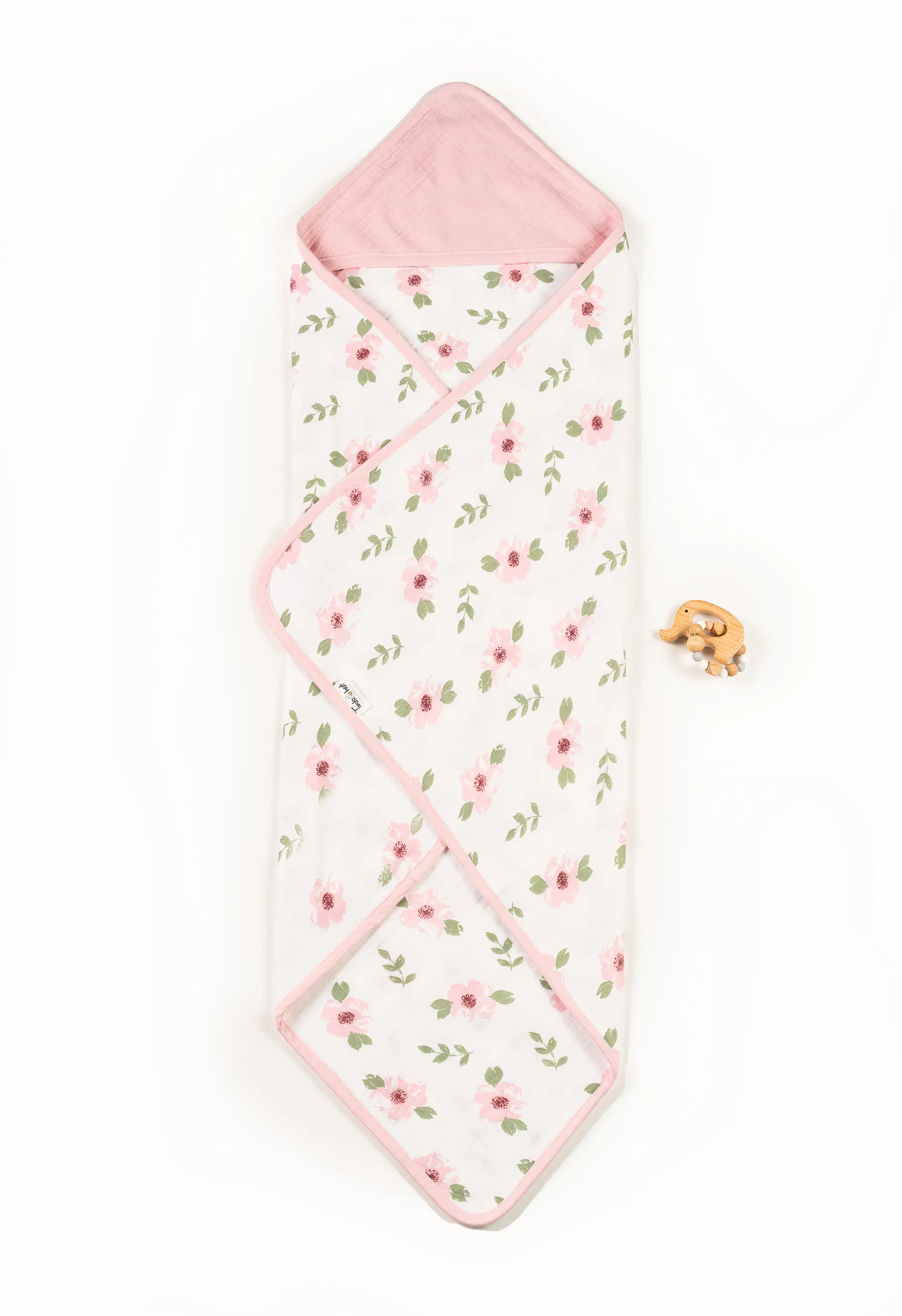 Crinkled Muslin Ultra-Soft Breathable Hooded Towel