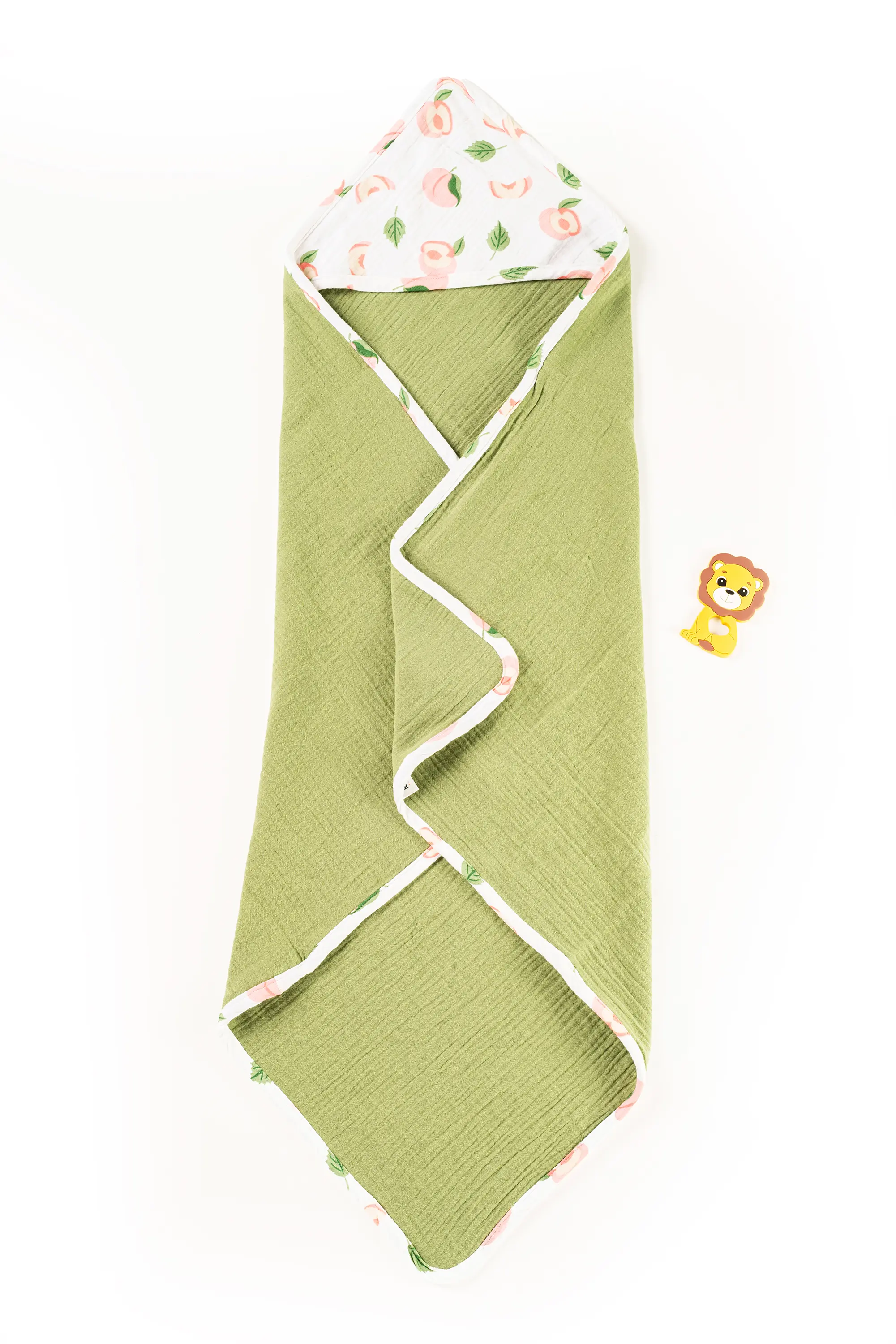 Crinkled Muslin Ultra-Soft Breathable Hooded Towel