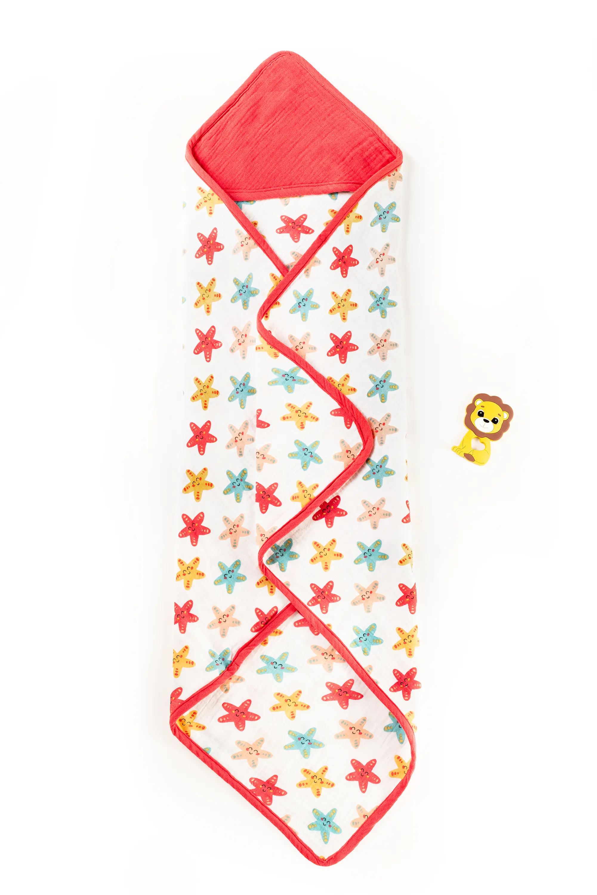 Crinkled Muslin Ultra-Soft Breathable Hooded Towel