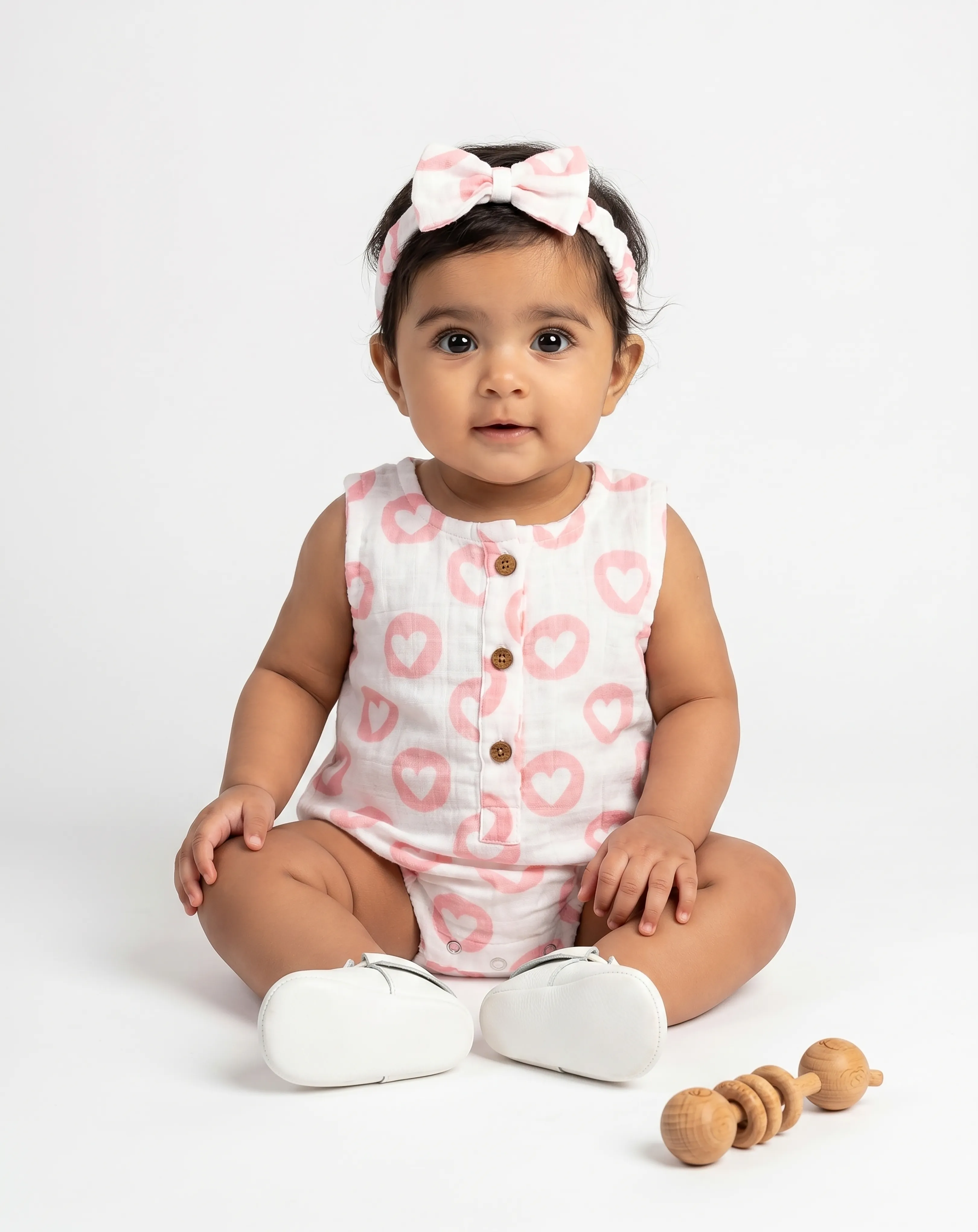 Muslin Onesies with Headband