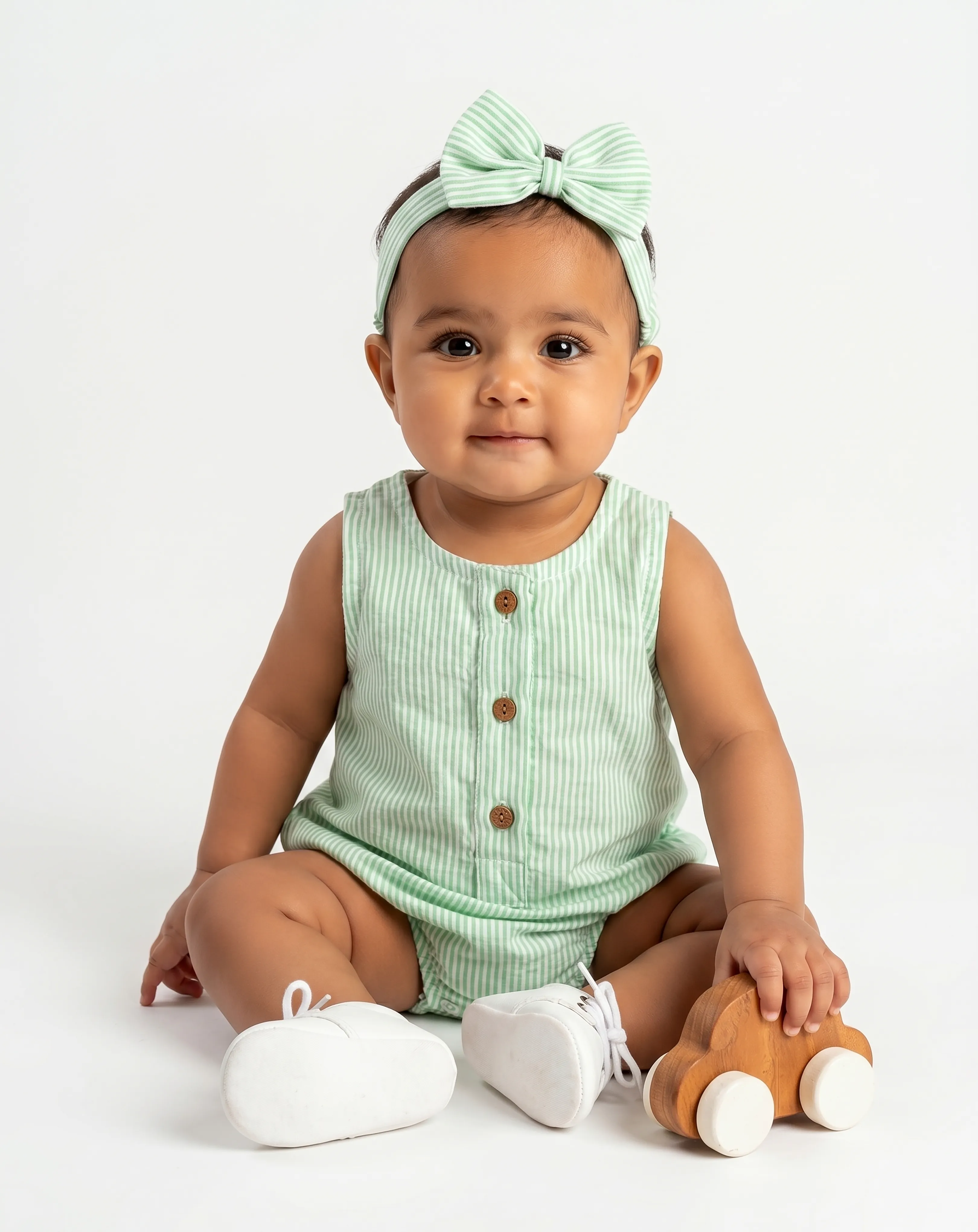 Muslin Onesies with Headband