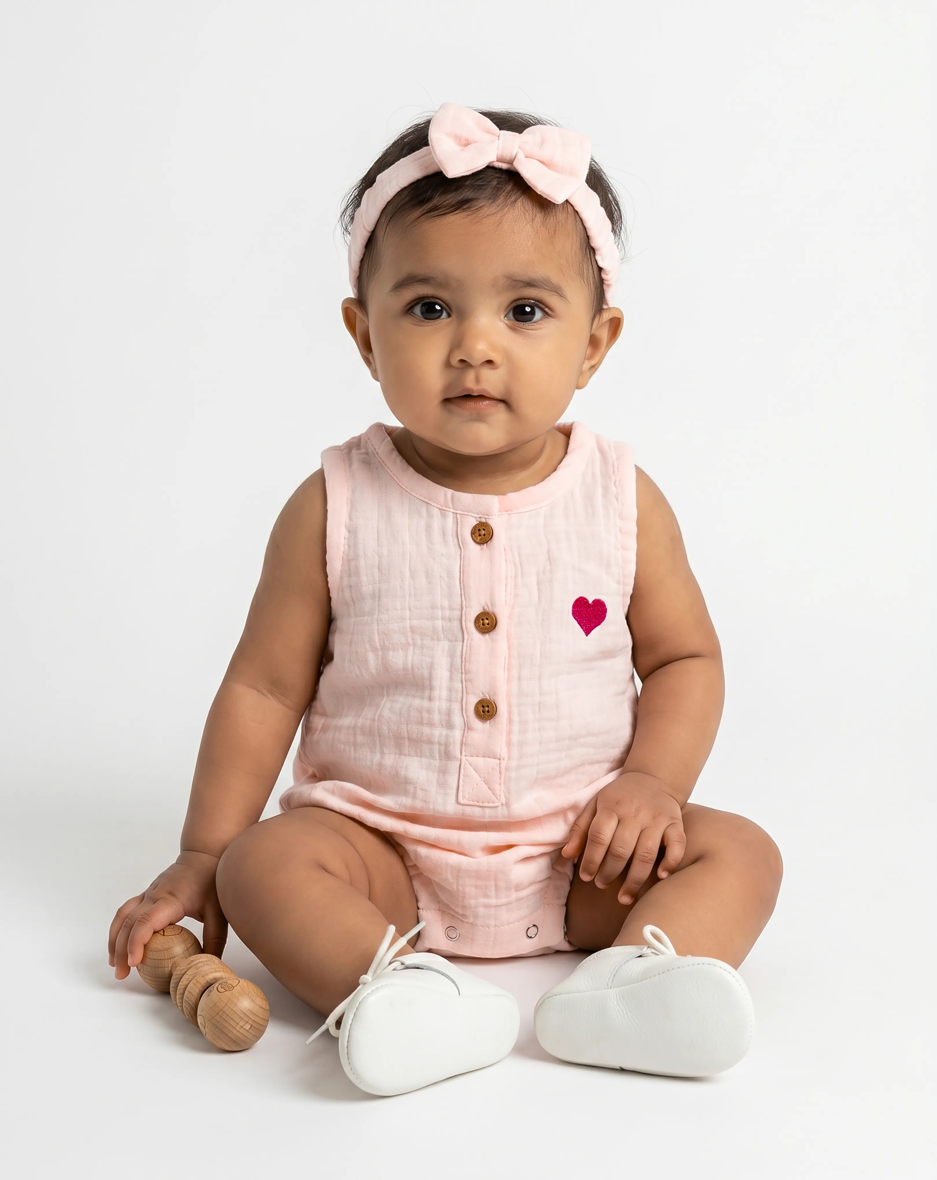 Muslin Onesies with Headband