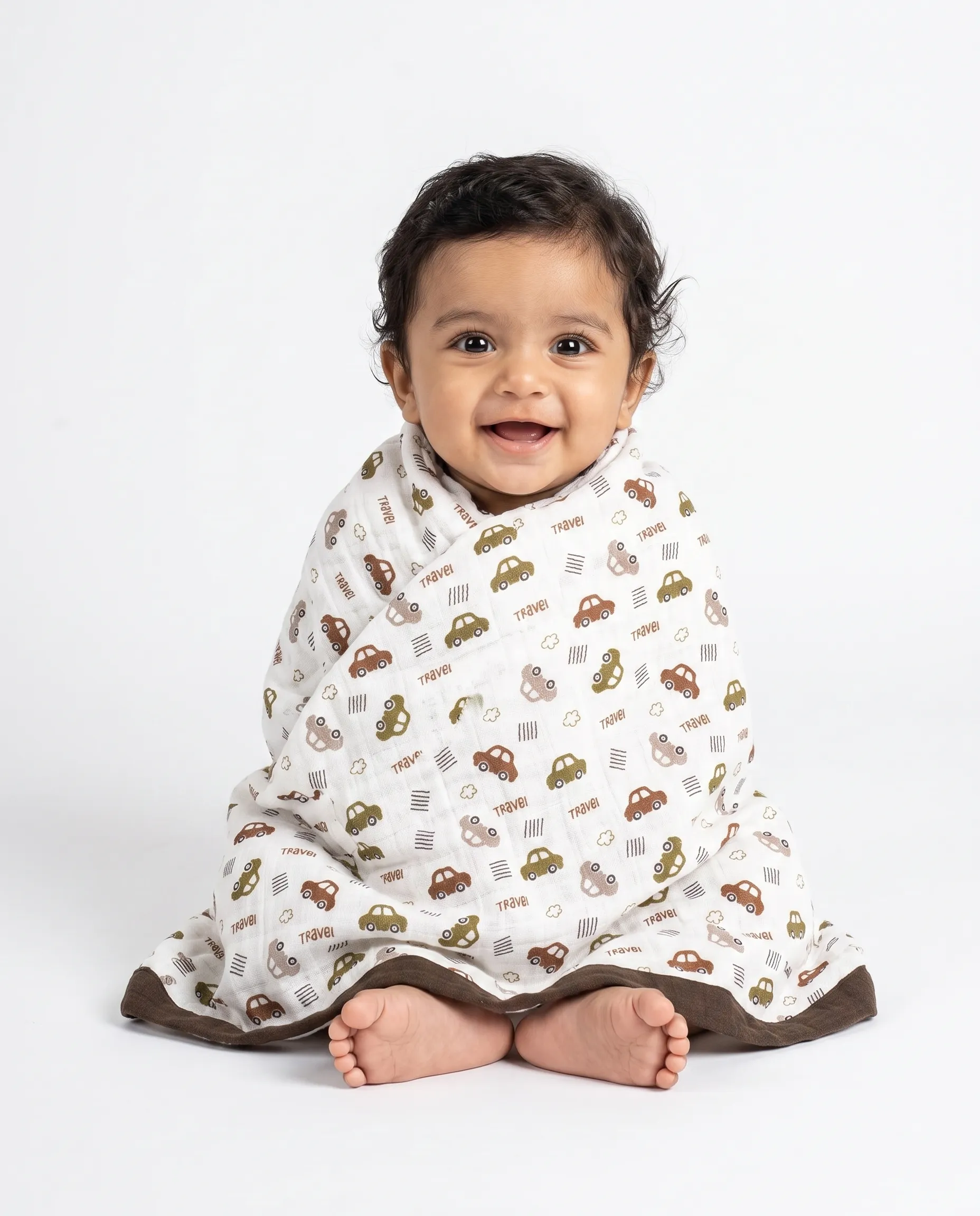 4 Layer Crinkled Muslin Ultra-Soft Breathable Blanket