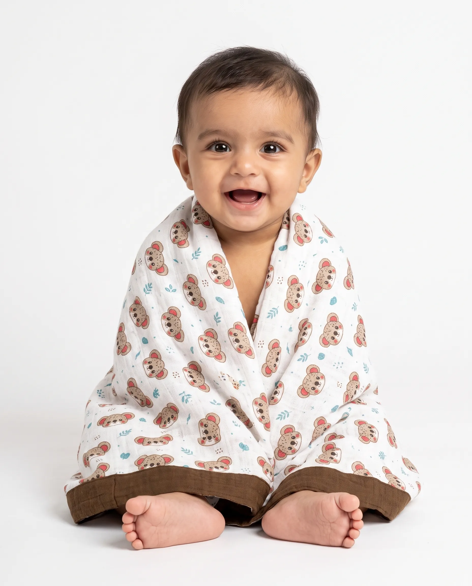 4 Layer Crinkled Muslin Ultra-Soft Breathable Blanket