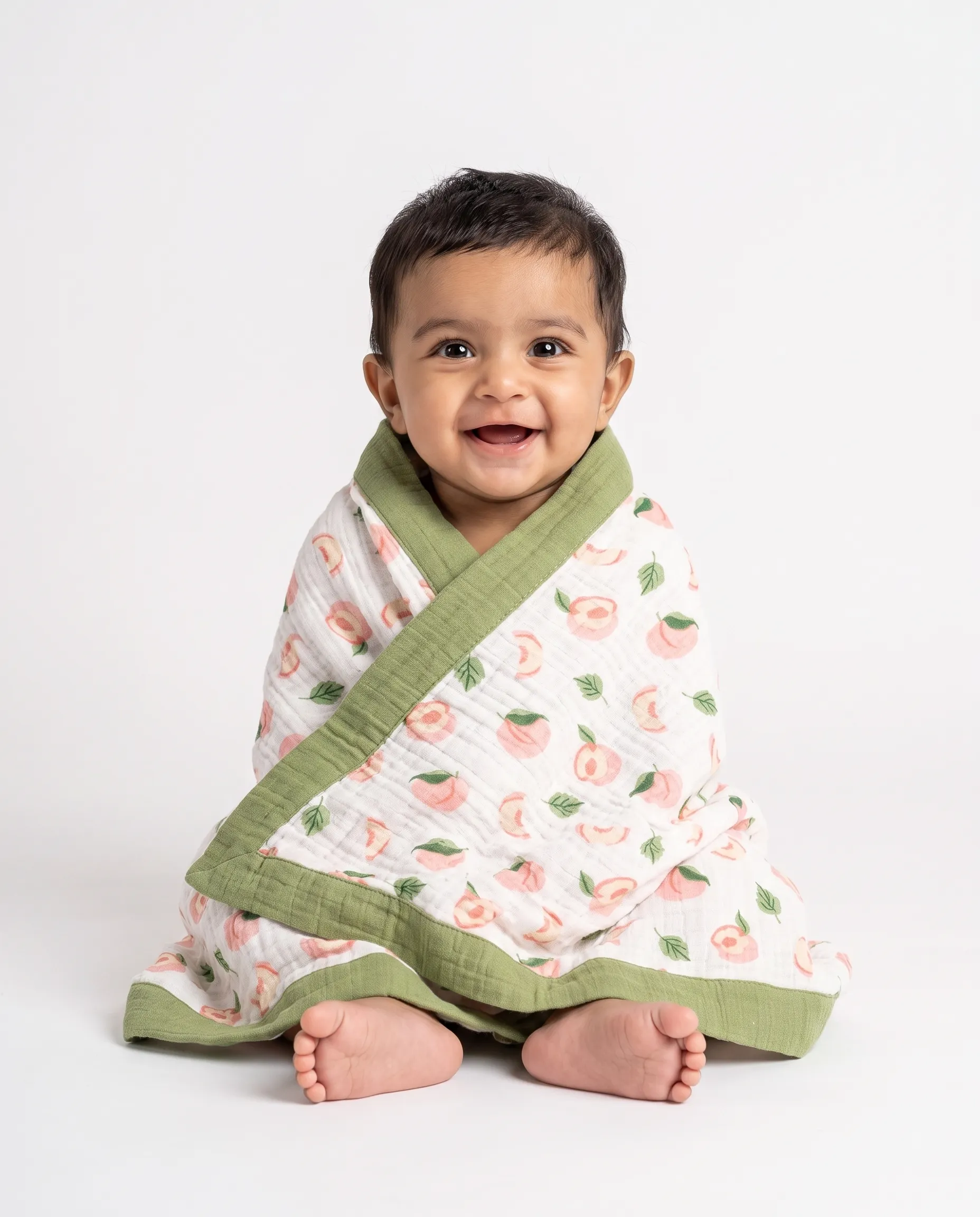 4 Layer Crinkled Muslin Ultra-Soft Breathable Blanket