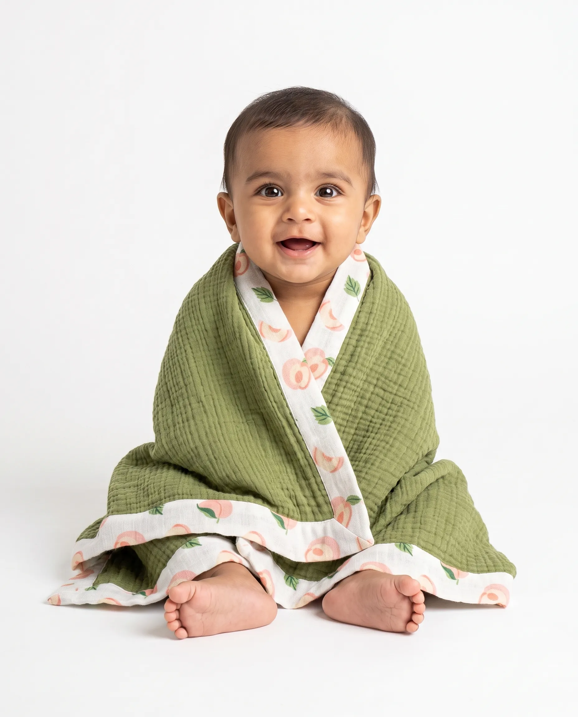 4 Layer Crinkled Muslin Ultra-Soft Breathable Blanket